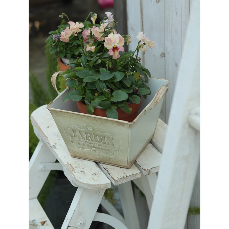 Gardening Tools English - 빈티지 전원풍 틴 영국식 양손잡이 화분