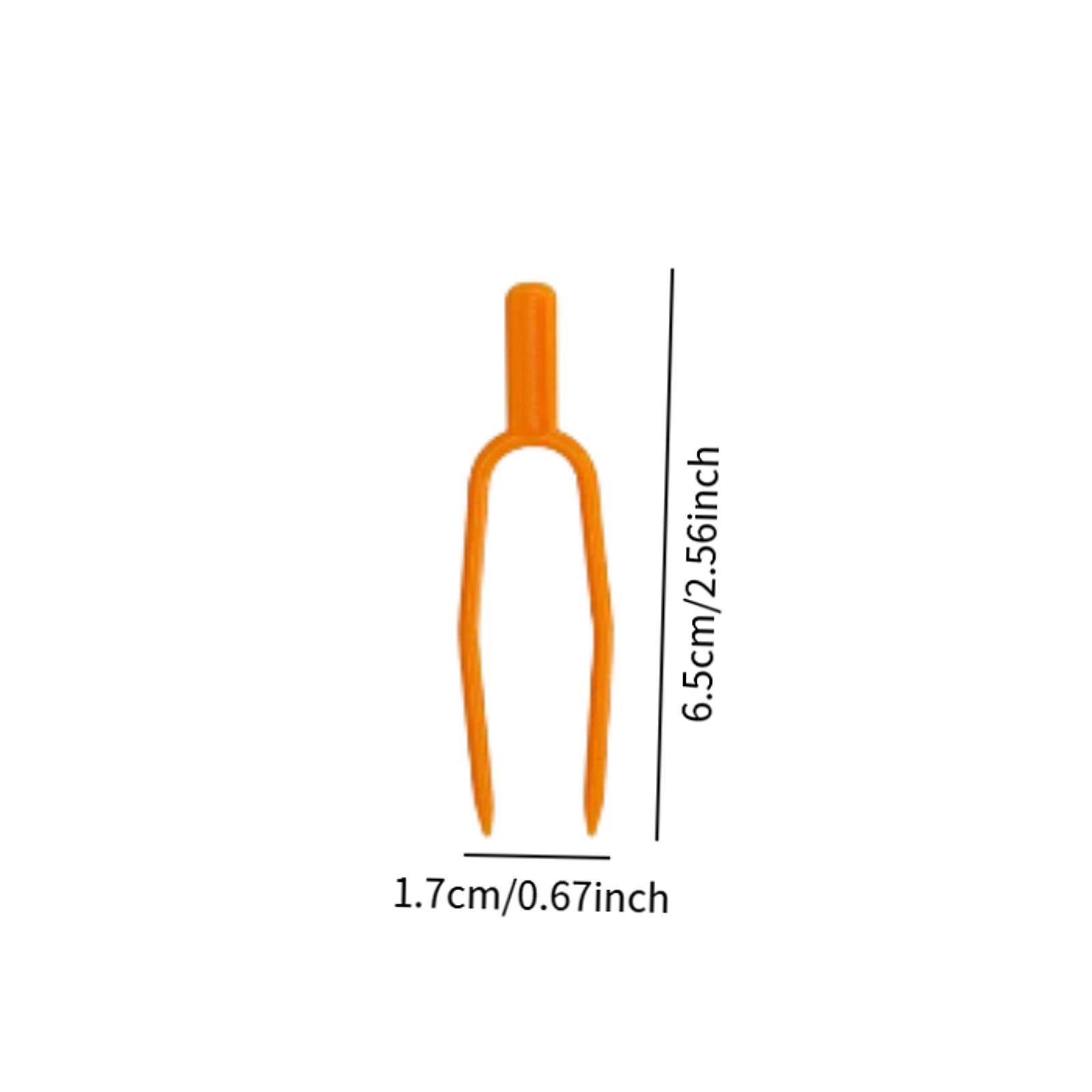 Gardening Tools For Vines - 식물 줄기 고정 클립 오렌지색 플라스틱