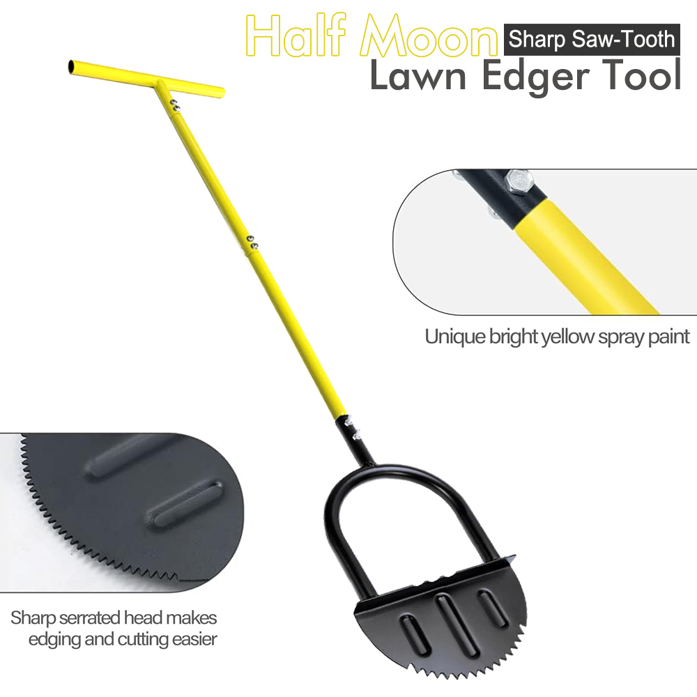 Gardening Tools Long Handle - 긴 손잡이가 있는 반달형 잔디깎이 –