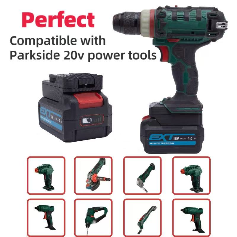 Erbauer 18v용 컨버터 배터리 어댑터, Park - Gardening Tools Lidl 리뷰 및 가격