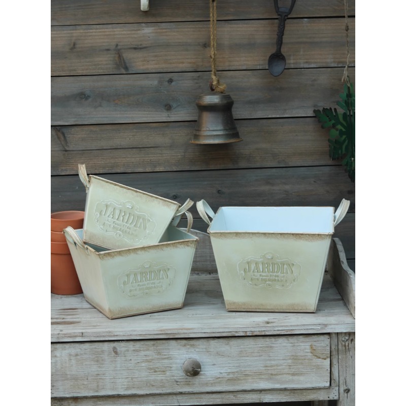 빈티지 전원풍 틴 영국식 양손잡이 화분 꽃통 꽃 도구  - Gardening Tools English 리뷰 및 가격