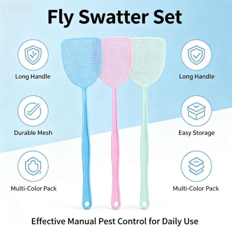 3/5Pcs 혼합 색상 긴 손잡이 파리채, 튼튼한 플라 - Gardening Tools Long Handle 리뷰 및 가격