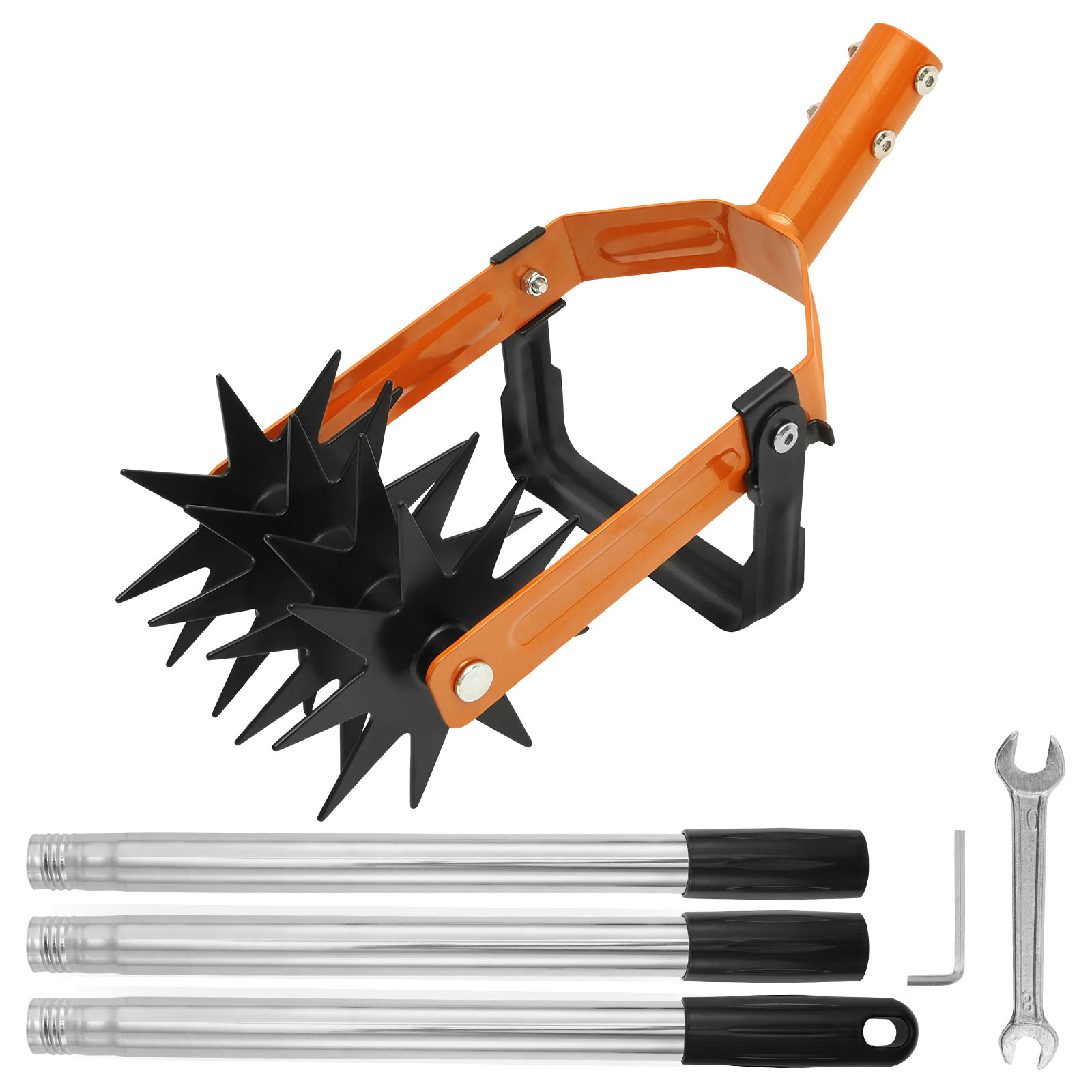 새로운 2-in-1 경운기 도구 스테인레스 스틸 핸들  - Gardening Tools Long Handle 리뷰 및 가격